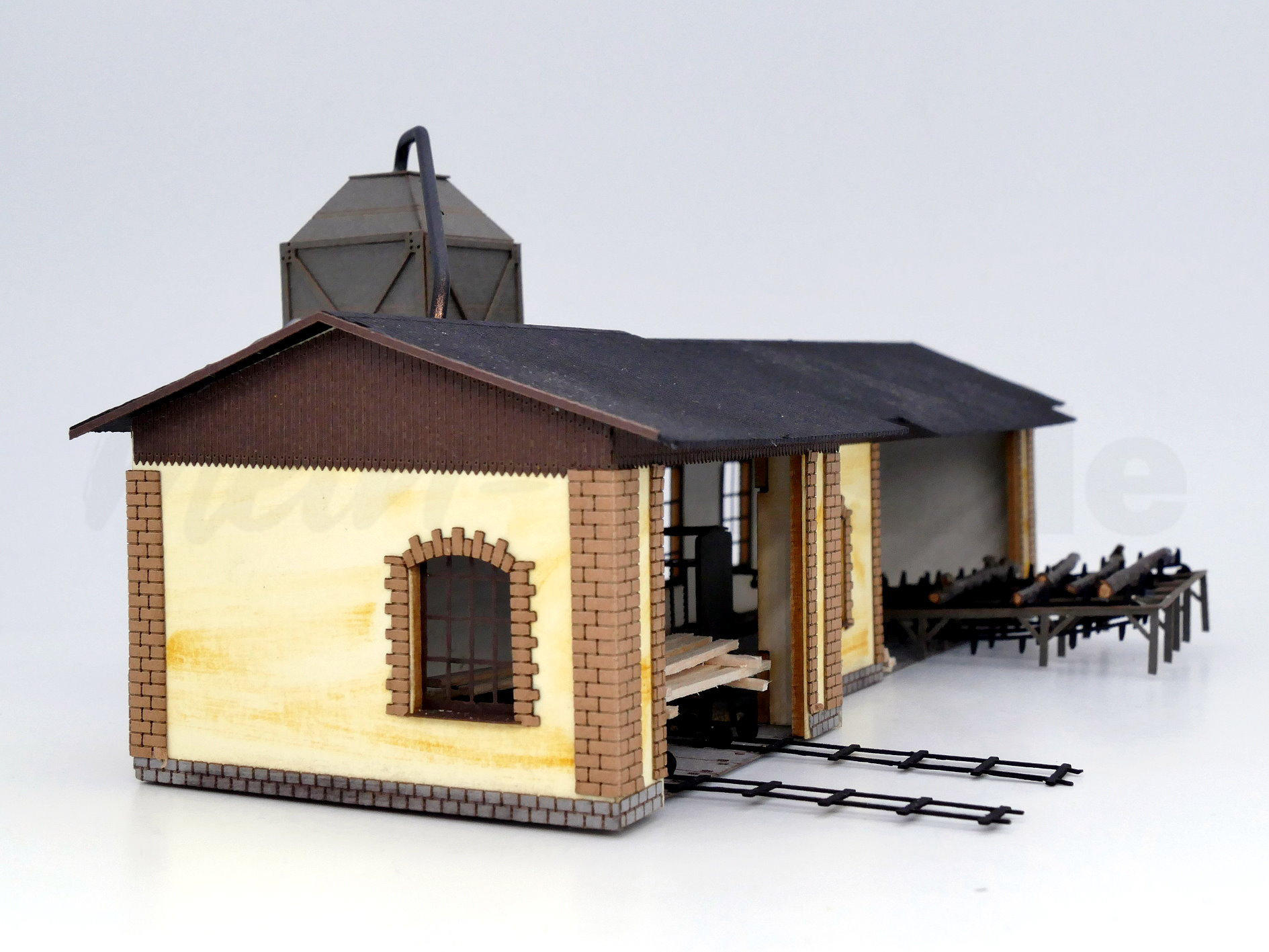 BuBi Model N60211 - N - Sägewerk mit Innenausstattung
